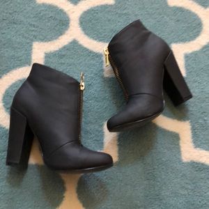 Michael Antonio black ankle booties